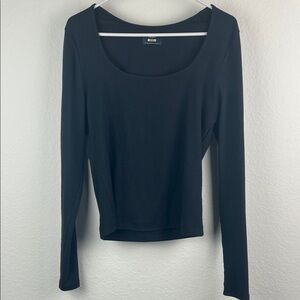 Anthropologie Women’s Black Long Sleeve Top XL